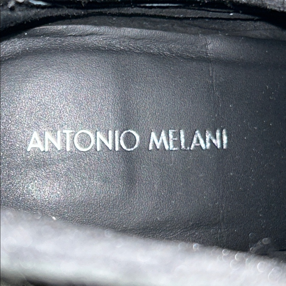 Antonio Melani Womens Pascal Leather Gore Detailed Lug Sole Platform Boots Sz 9 - Picture 9 of 14